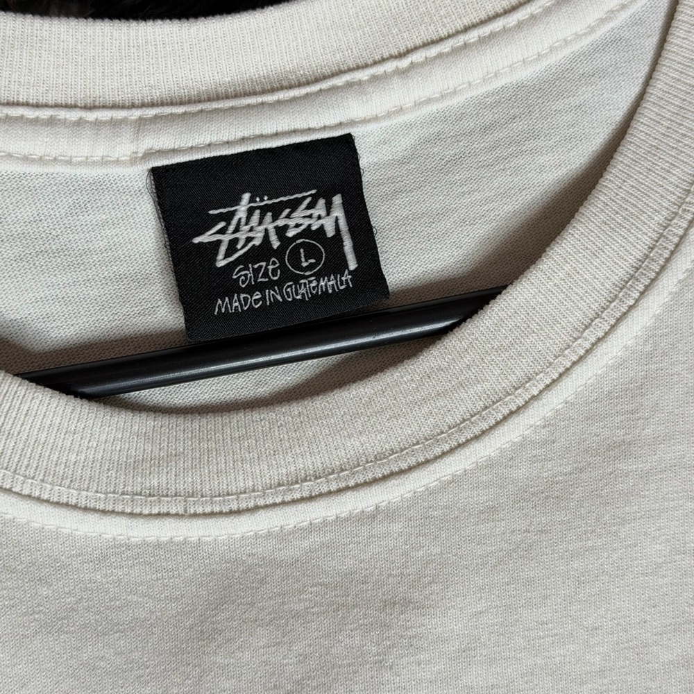 STUSSY DOLLIE PIGMENT DYED TEE NATURAL - LARGE NWOT Size Large - Picture 7 of 8